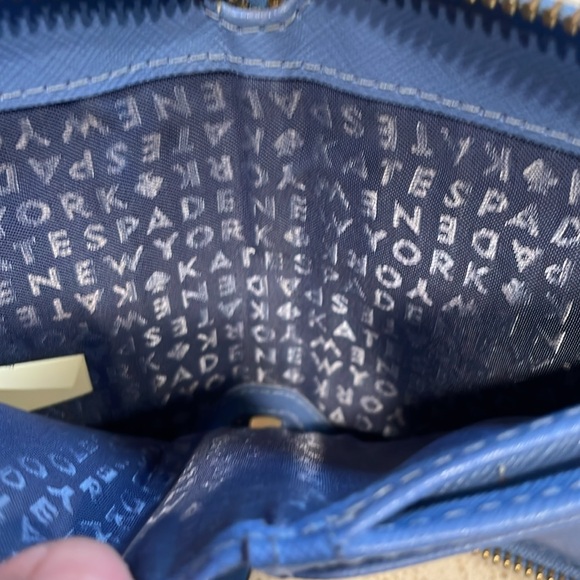 Kate Spade Blue Saffiano Leather Wallet Like New! - Picture 7 of 9